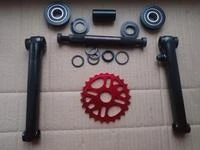 Велосипедна система KHE bikes 4130 Cr-Mo шатуни + USA каретка на промах + зірка 25Т