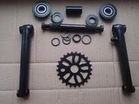 Велосипедна система KHE bikes 4130 Cr-Mo шатуни + USA каретка на промах + зірка 25Т