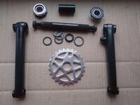 Велосипедна система KHE bikes 4130 Cr-Mo шатуни + євро каретка на промах + зірка 25Т