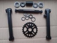 Велосипедна система KHE bikes 4130 Cr-Mo шатуни + mid каретка на промах + зірка 25Т