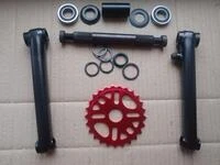 Велосипедна система KHE bikes 4130 Cr-Mo шатуни + mid каретка на промах + зірка 25Т