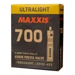 Камера Maxxis Ultra Light 700x23/32C FV L:60мм (EIB00136400) велосипедна полегшена гревел шосе туринг