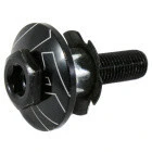 Ромашка + кришечка + болт З НАСКРІЗНИМ ОТВОРОМ vp 1.1/8" в зборі алюмінієва чорна для BMX БМХ MTB МТБ