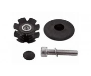 Ромашка + кришечка + болт VP M-53D 1.1/8" в зборі алюмінієва чорна для BMX БМХ MTB МТБ