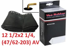 Камера Vee Rubber 12 1/2x2 1/4, (47/62-203) AV для дитячого візка штуцер під 90 градусів, автоніпель Шредер