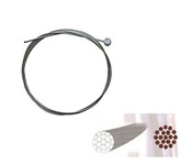 Нержавіючий полірований гальмівний тросик 1700mm Sheng-An,  1шт.