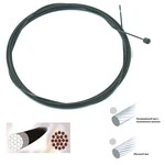 Нержавіючий тросик перемикання з тефлоновым покрытием Sheng-An, чорний, 1шт.