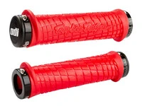 Гріпси ODI Troy Lee Designs Signature  MTB Lock-On Bonus Pack Red w/ Black Clamps (червоні з чорними замками)