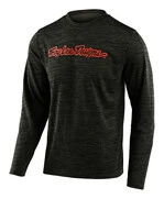 Джерсі TLD Flowline L/S Jersey [Signature Heather Green/Tangerine] Розмір S