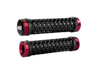Гріпси ODI Vans® Lock-On Grips, Black w/ Red Clamps (чорні з червоними замками)
