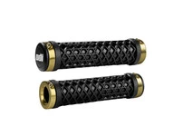 Гріпси ODI Vans® Lock-On Grips, Black w/ Gold Clamps (чорні з золотими замками)