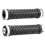 Грипси ODI Vans® Lock-On Grips Black w/ White Clamp, чорні з білими замками