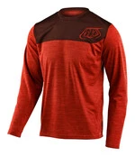 Джерсі TLD Flowline L/S Jersey [Shield Heather Tangerine/Dark Slate] M