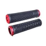 Гріпси ODI CF Grip v2.1 Lock-On Pearl Blk/Red w/MtRedClamp