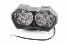 Фара двойная дополнительная светодиодная влагозащитная - 18 LED,  (146* 62mm) с креплением, тип 2