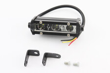 Фара дополнительная светодиодная влагозащитная - 3 LED с креплением, прямоугольная 90*25мм