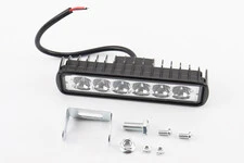 Фара дополнительная светодиодная влагозащитная - 6 LED с креплением, прямоугольная 150*37мм