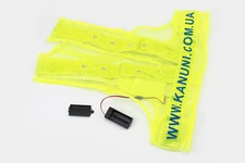 Жилет безпеки світловідбиваюча сітка LED, M (50*48см)