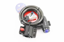 Замок протиугінний тросовий 1200х12мм під ключ, кріплення за трубу сидіння, TY588E