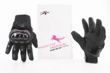 Перчатки мотоциклетні L-Чорні, тип 2