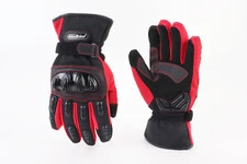 Перчатки мотоциклетні, теплі M-Чорно-Червоні