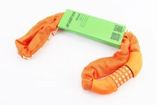 Замок протиугінний ланцюговий 1000х6мм з 5-ти значним кодом, помаранчевий 601