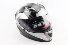 Шлем интеграл, закрытый BLD-M62 S (55-56см), ЧЕРНЫЙ/БЕЛО-СЕРЫЙ