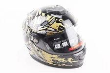 Шлем интеграл, закрытый BLD-М65 S (55-56см), ЧЕРНЫЙ/ЗОЛОТИСТО-СЕРЫЙ "Totem"