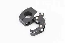 Гачок речовий (метал) подвійний, кріплення на кермо TUNING, ЧОРНИЙ