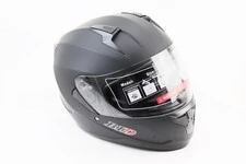 Шлем интеграл, закрытый (сертификация DOT)+откидные очки BLD-M67 М (57-58см), ЧЕРНЫЙ матовый