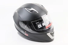 Шлем интеграл, закрытый BLD-M62 S (55-56см), ЧЕРНЫЙ матовый