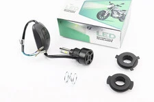 Лампа фари діодний LED-3 SUPER універсальна (к-кт різних кріплень), з стабілізатором, тип1