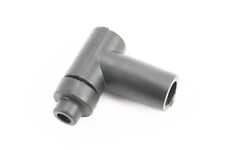 Ковпачок свічки "люлька" 90град ЧОРНИЙ "силікон" малий