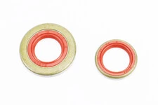 Сальники к-кт 2шт (15x22x4; 15x29, 6x4) MS-361/362, метал