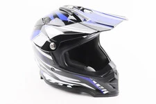 Шлем кроссовый/эндуро/АТV BLD-819-7 L (59-60см), ЧЕРНО-СИНИЙ