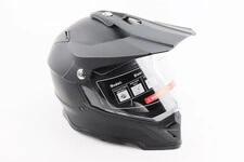 Шлем кроссовый/эндуро/АТV со стеклом BLD-819-7 L (59-60см), ЧЕРНЫЙ матовый