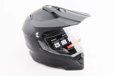 Шлем кроссовый/эндуро/АТV со стеклом BLD-819-7 S (55-56см), ЧЕРНЫЙ матовый