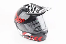 Шолом кросовий/ендуро/АТV SOLID ZS-913 M, ЧОРНИЙ з чевоно - білим