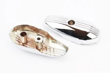 Honda GIORNO AF-24 пластик - накладка амортизатора переднього к-кт 2шт, ХРОМ