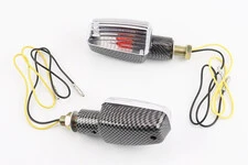 Поворот "ромб" карбон. (прозр. стекло), к-кт 2шт