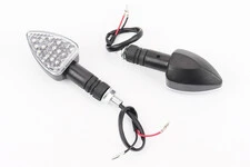 Поворот диодный "стрела" СИНИЕ в ЧЕРНОМ корпусе, 2шт