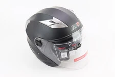 Шолом відкритий+відкидні окуляри BLD-708 М (57-58см), ЧОРНИЙ матовий