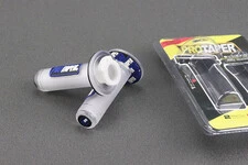 Рукоятка руля лев./пр. к-кт силикон прозрачный, синие