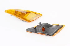 Yamaha JOG NEXT ZONE повороти передні в зборі к-кт 2шт (під диск. гальмо), жовті