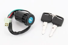 Замок зажигания (крепление на защелках d-25мм) разъем малый "мама 4", тип 2