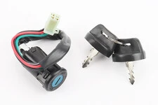 Замок зажигания (крепление на защелках d-25мм) разъем малый "мама 4", тип 3