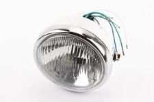 Фара передня "хром" ALPHA кругла D=150mm