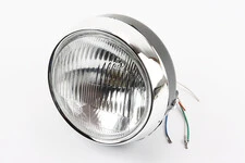 Фара передня "чорна" ALPHA кругла D=150mm