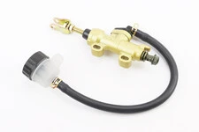 ГАЛЬМІВНИЙ циліндр головний задній МОТОцикли / ATV (кріплення: min=33мм; max=56мм) тип 1, золотистий (без гофропружини)