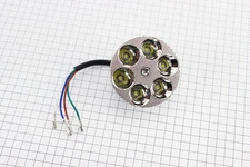 УЦІНКА DELTA Фари круглої внутрішня частина 6-LED з габаритними діодами, 80мм, TUNING (не горить кілька діодів)